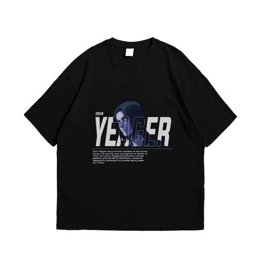 Attack on Titan Eren Yeager Oversized T-Shirt | Premium Anime Printed Tee Pakistan
