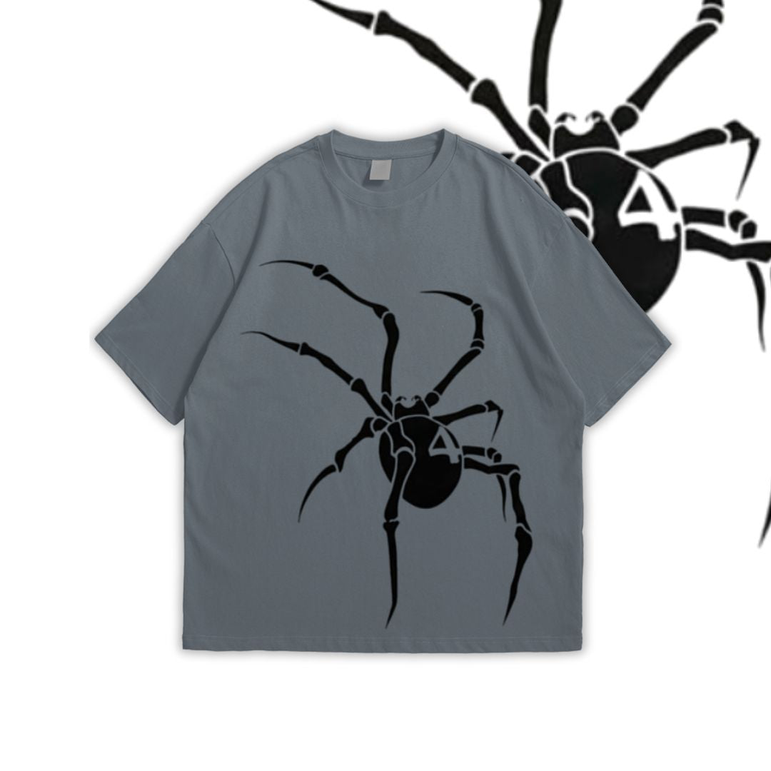 Spider Printed Oversized T-Shirt – Design 01