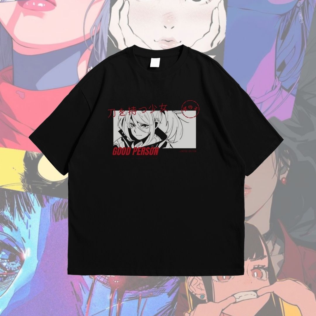 Anime Style Printed Oversized T-shirts