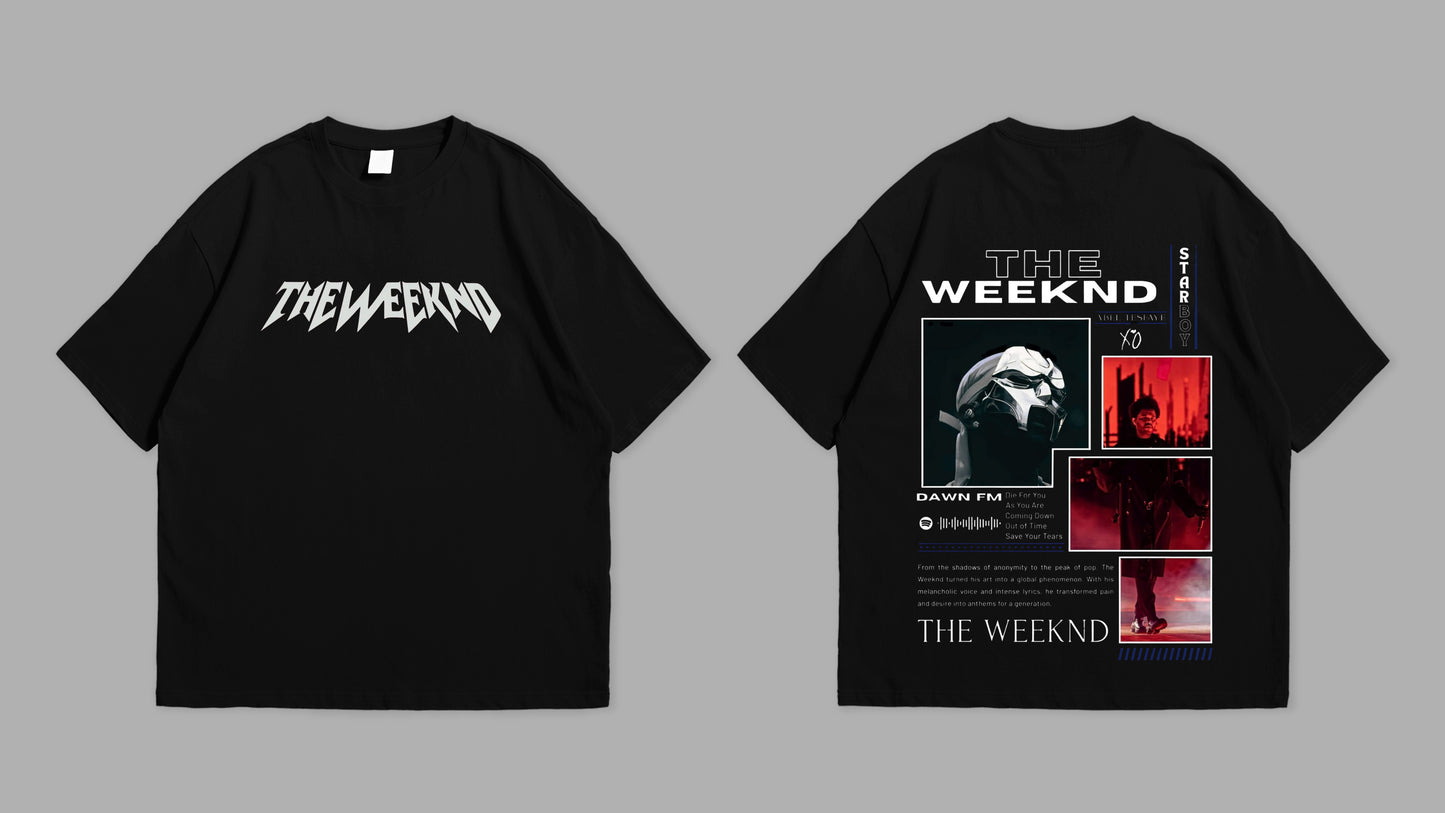 The Weeknd Oversized T-Shirt – Dawn FM Edition | Premium Streetwear Drop Shoulder Tee