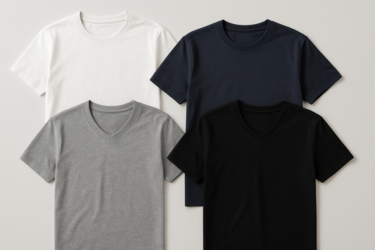 generate an image for without print drop t shirt collection 