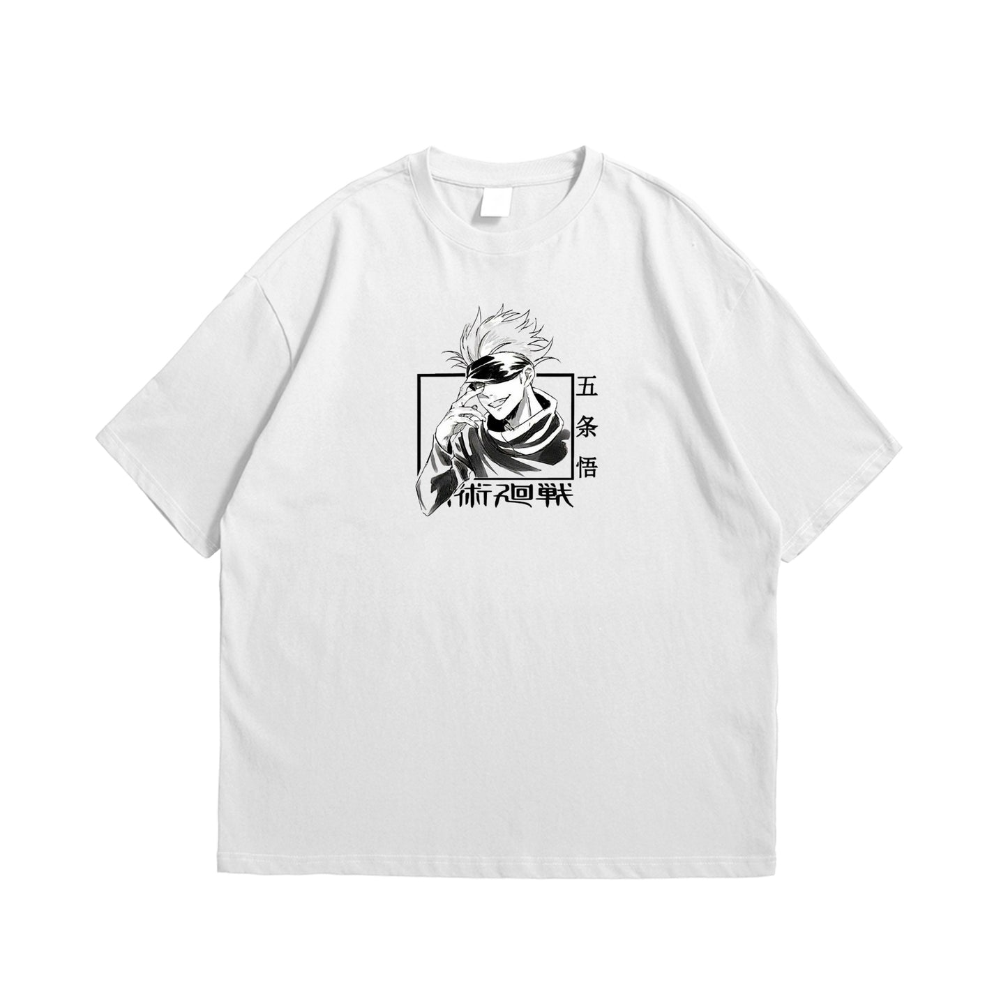 Gojo Satoru Oversized Drop Shoulder T-Shirt – Premium Anime Streetwer.