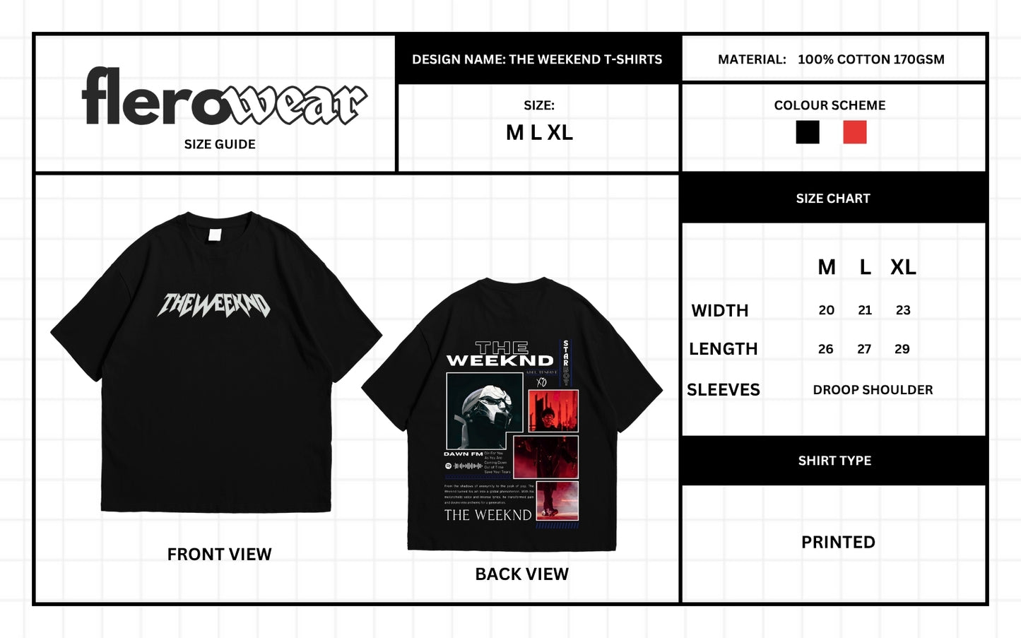 The Weeknd Oversized T-Shirt – Dawn FM Edition | Premium Streetwear Drop Shoulder Tee