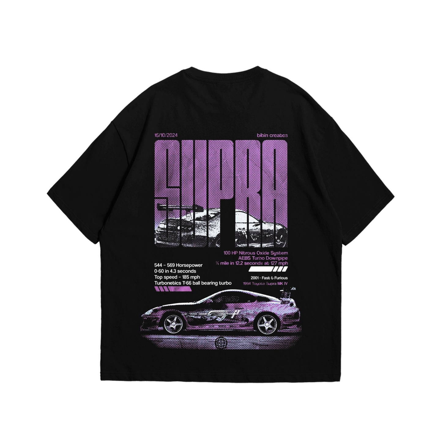 Toyota Supra Printed Oversized T-Shirt – Premium 170gsm Streetwear Tees