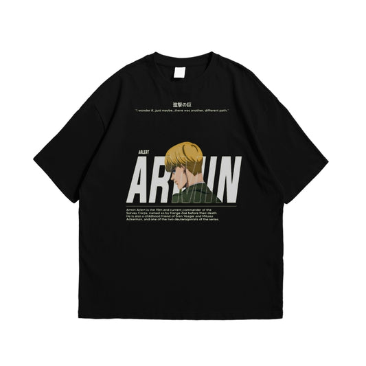 Attack on Titan Armin Arlert Oversized T-Shirt | Premium Anime Printed Streetwear Pakistan.