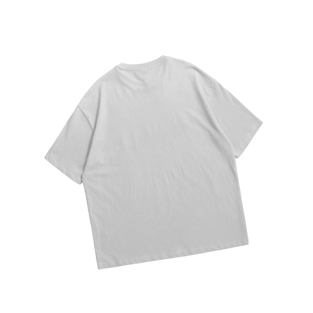 White Drop Shoulder Oversized T-Shirt – Premium Cotton Streetwear.