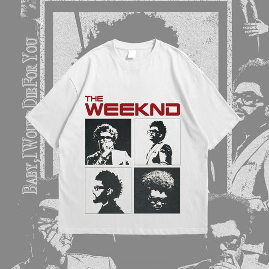 The Weeknd Oversized T-Shirt – Classic Era Print | 170 GSM Premium Cotton.