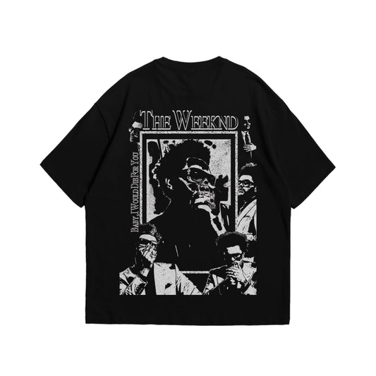 The Weeknd Oversized Drop Shoulder T-Shirt – Dual Print Front & Back | Premium 170GSM Streetwear