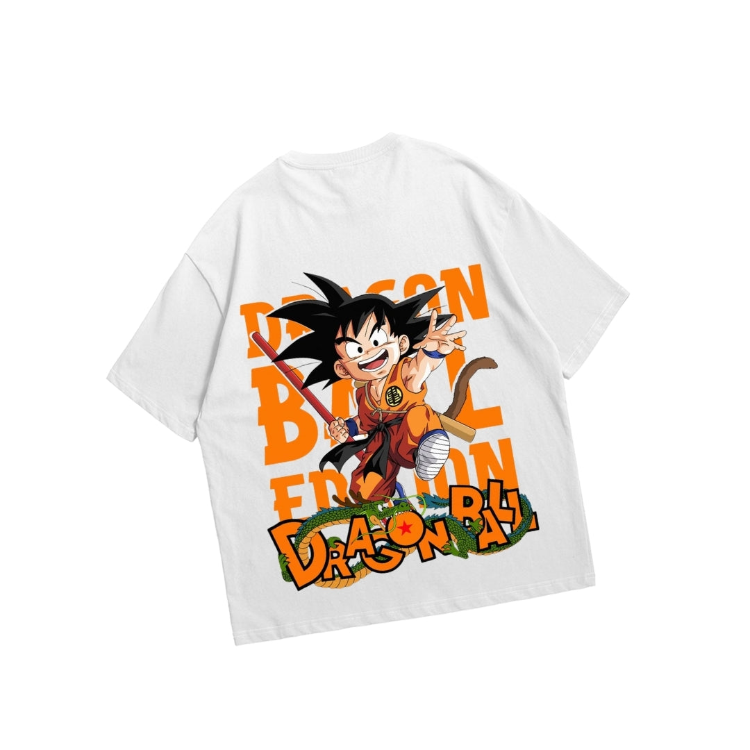 Oversized Drop Shoulder T-Shirt – Dragon Ball Z Anime Print |