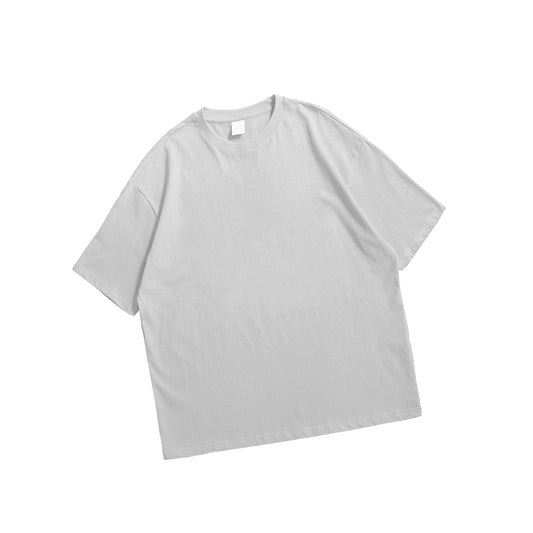 White Drop Shoulder Oversized T-Shirt – Premium Cotton Streetwear.